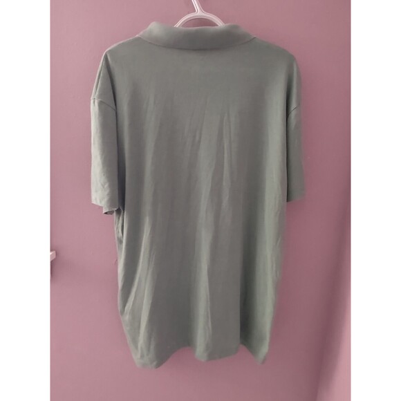 Lucky Brand Venice Burnout Classic Fit Polo Shirt Men's XL Green - Picture 4 of 6